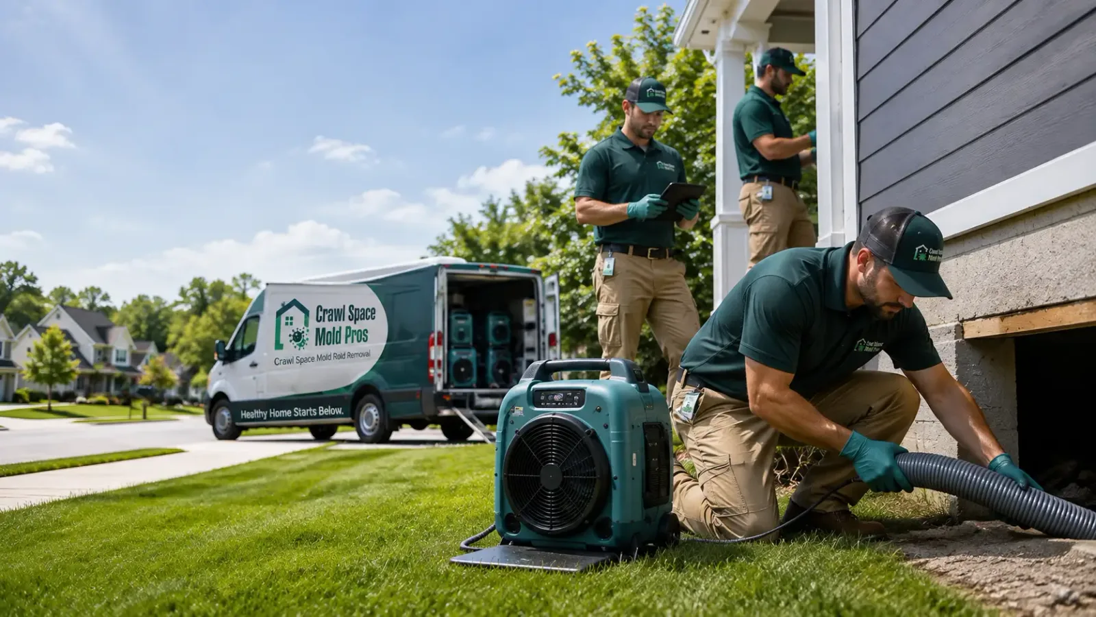 Crawl Space Mold Removal in Liverpool, IL